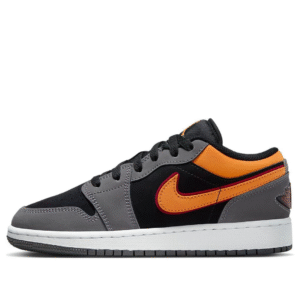 air jordan 1 low se graphite vivid orange (gs)