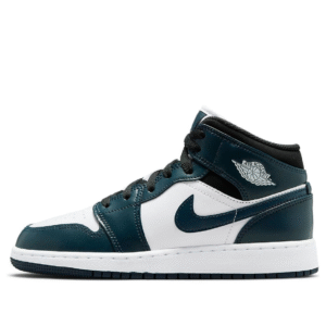 air jordan 1 mid armory navy dark teal (gs)
