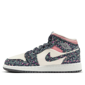 air jordan 1 mid se floral canvas (gs)