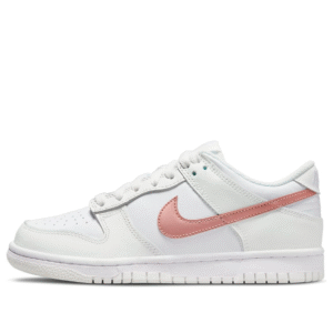 dunk low white pink (gs)